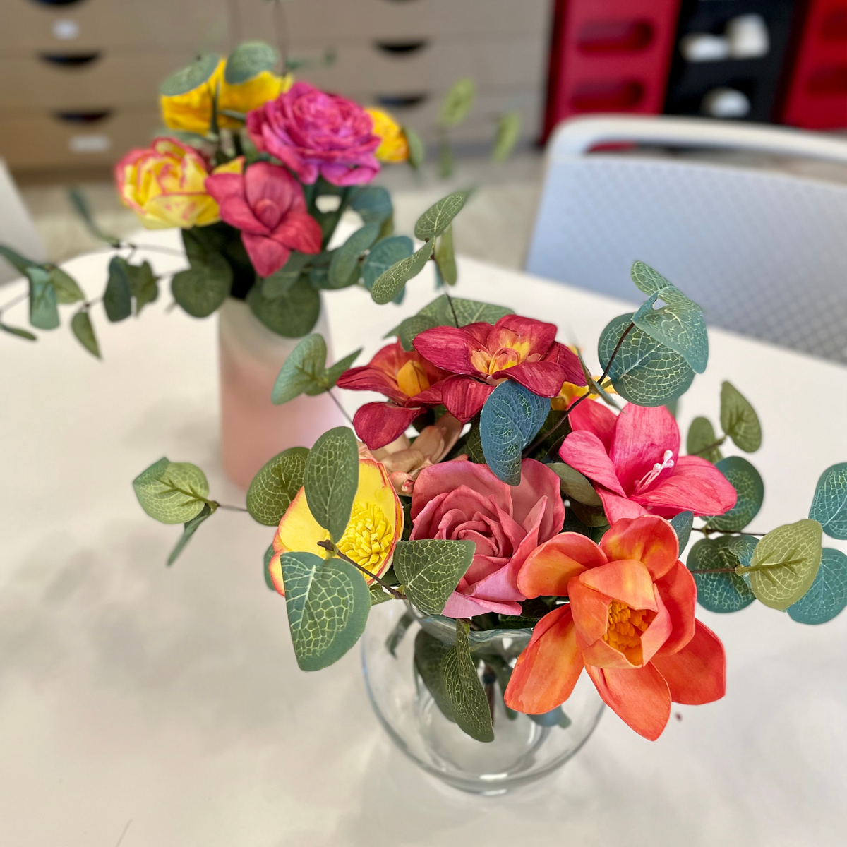 Wooden flowers