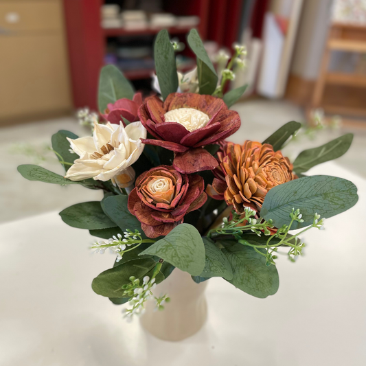 Wooden flowers