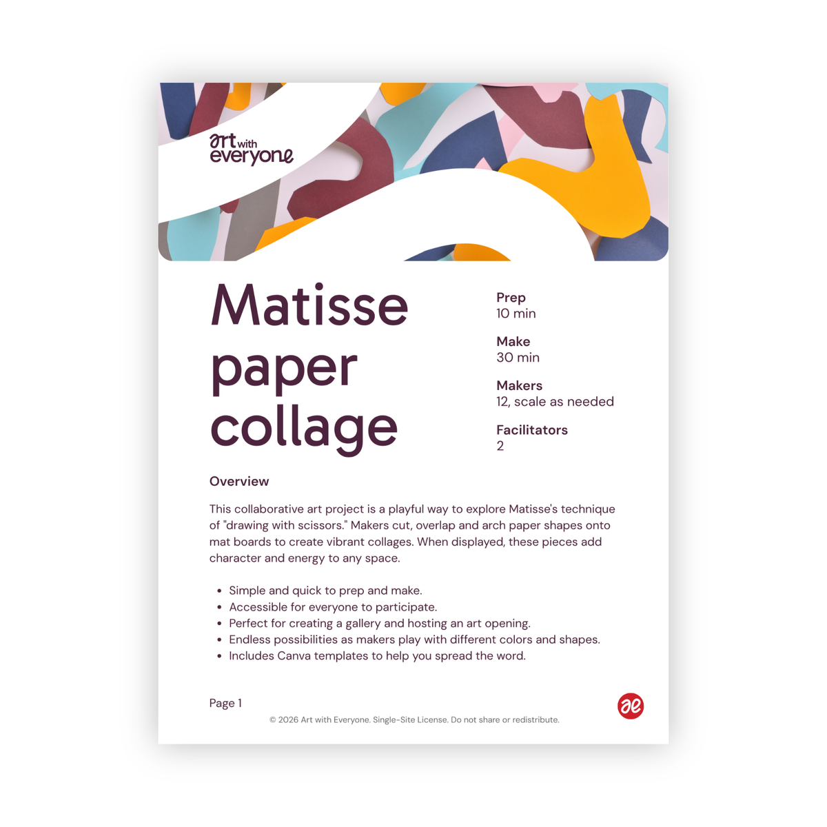 Matisse paper collage