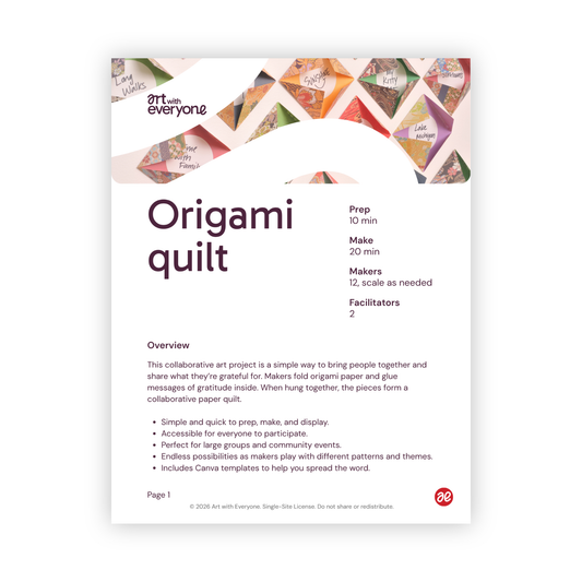 Origami quilt