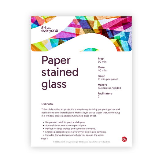 Paper stained glass
