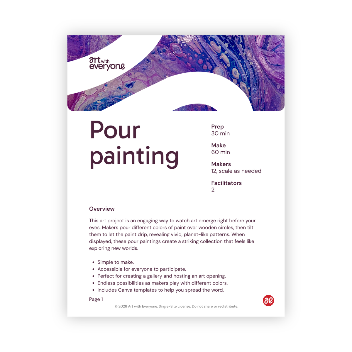 Pour painting